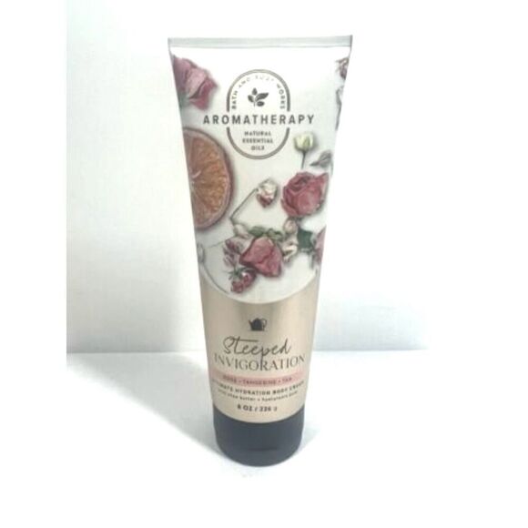 Bath Body Works Steeped Invigoration Ultimate Body Cream Rose + Tangerine + Tea - Picture 1 of 2